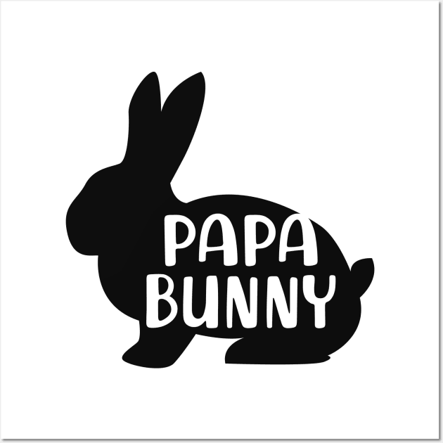 Papa Bunny Wall Art by KC Happy Shop